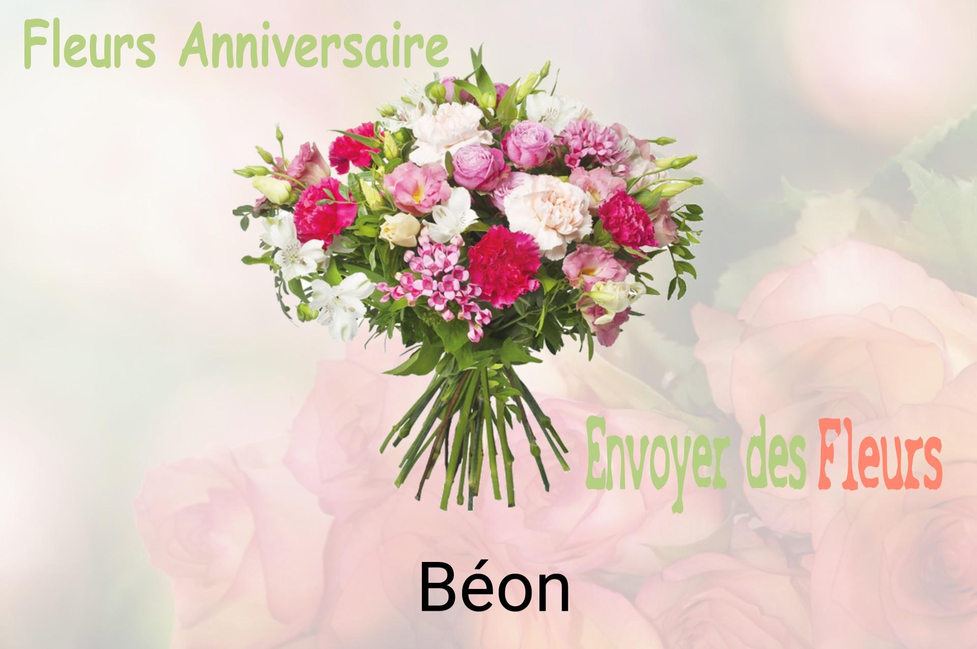 Bouquet de fleurs d’anniversaire livré à Béon