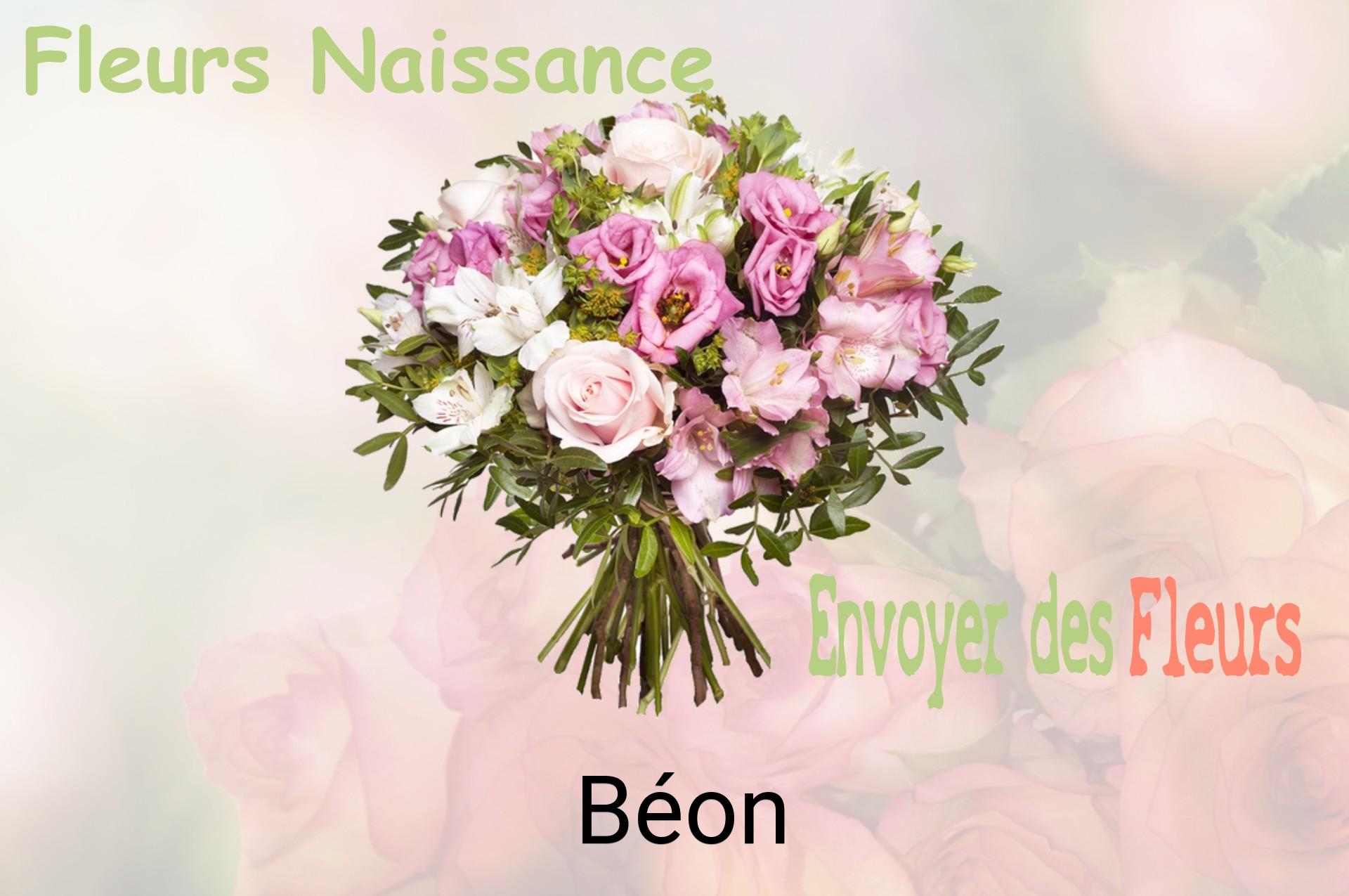 Bouquet de fleurs de naissance livré à Béon